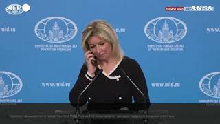 A Zakharova viene detto di non commentare la notizia sul missile balistico [upl. by Nnahgem]