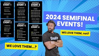 2024 CrossFit Semifinal EVENTS review and reaction [upl. by Lennor724]