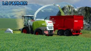 LS13  Ganzpflanzensilage mit Claas und Fendt Technik  HD [upl. by Eneleh137]