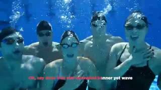 US Swim Team – Underwater National Anthem [upl. by Yhtomot]