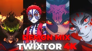 Demon Mix Twixtor 4K  No CC  No Warp  60fps Kimetsu No Yaiba [upl. by Kenney]