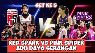 FULL SET KE 5 RED SPARK VS PINK SPIDER SERU ABIS redsparks volikorea megawati [upl. by Wieren]