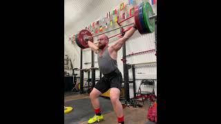 130kg power snatch [upl. by Gurl]