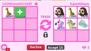 Top Rich Trades In Adopt me 2024  Back In Trading [upl. by Naej746]