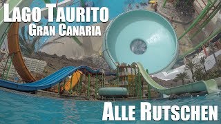 Alle Wasserrutschen im Lago Taurito Gran Canaria  Onride POV [upl. by Dinsdale]