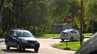 Cars running stop sign [upl. by Tnecnev694]