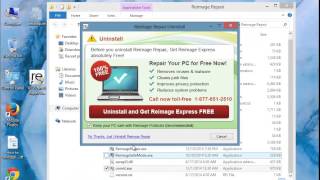 How to Remove Reimage Repair 1801 on Windows 8 [upl. by Charlet]