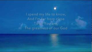 Hillsong  The Greatness of our God  Instrumental with lyrics [upl. by Enyawd]