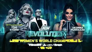 AEW Revolution 2024 Match Card [upl. by Ekrub333]