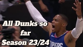 Russell Westbrook Slam Dunk Show 12 JawDropping Dunks  Clippers 202324 Highlights [upl. by Ebberta177]