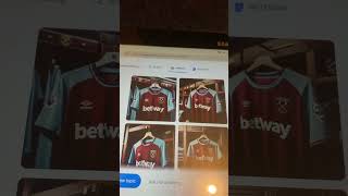 West Ham kit AI [upl. by Liryc]