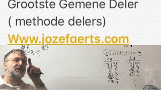 725 Wat is de Grootste Gemene Deler  methode delers  met electronische oefening [upl. by Emery]