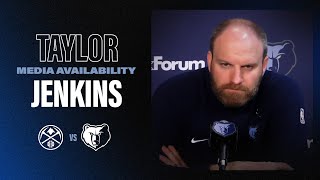 Taylor Jenkins Press Conference  Grizzlies vs Nuggets [upl. by Allimak]