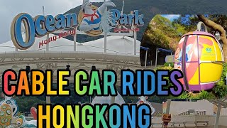 CABLE CAR RIDES  OCEAN PARK HONGKONG 2024 Part 2 EXPLORING THE BEAUTIFUL DESTINATION [upl. by Walke962]