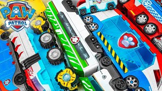 Paw Patrol toys unboxing ASMR  PAW Patroller Rescue amp Transport Vehicle  Chase Rubble Marshall [upl. by Brufsky862]