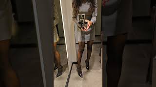 Long Sleeve Mini Dress try on [upl. by Nednal254]