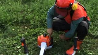 Motocoasa Stihl FS 460  Rotakt  Pornire si functionare [upl. by Costanza57]