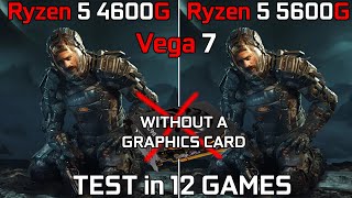 Ryzen 5 4600G vs Ryzen 5 5600G  Test 12 Games [upl. by Einnad]