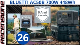 Un aggettivo  Versatile RECENSIONE Bluetti AC50B power station 700w 448Wh LiFePO4 [upl. by Ijuy]