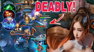 ODETTE INSTANT KILL 100 DEADLY  TOP GLOBAL BUILD  BRUTAL BURST DAMAGE  MLBB 2024 [upl. by Athalie]