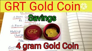 GRT Gold Coin Savings  4 grams wastage and Gst calculation  Grt Jewellery [upl. by Feune140]