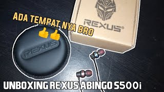 UNBOXING EARPHONE REXUS ABINGO S500i [upl. by Paxton261]