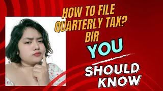 How to file BIR Tax online for 1st 2nd or 3rd Quarterly EBIR FORMS [upl. by Nisen654]