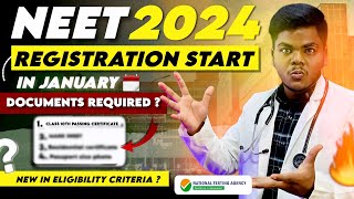 All details about NEET 2024 Registration🚨Documents Required✅New Eligibility Criteria🔥neet [upl. by Araas764]