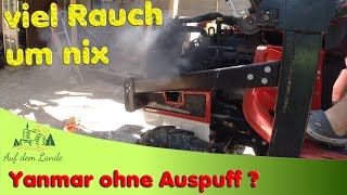 OMG ist der laut 🙉 Yanmar Kleintraktor Auspuff umbauen 👉 mehr Höhe gewinnen [upl. by Desi882]