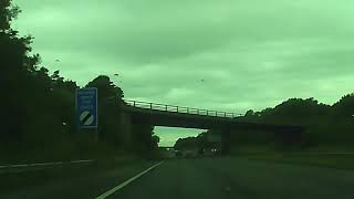 Manchester to North Wales drive on a quiet M56 [upl. by Nwahsiek]