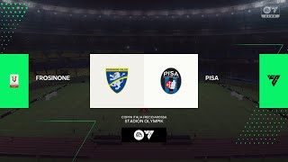 Frosinone vs Pisa 12082024 Coppa Italia EA FC 24 [upl. by Layor]