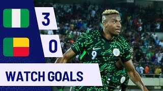 NIGERIA VS BENIN30AFCON QUALIFIERSGOALSampHIGHLIGHTS [upl. by Bigler]