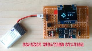 ESP8266 WEATHER STATION [upl. by Ikey383]