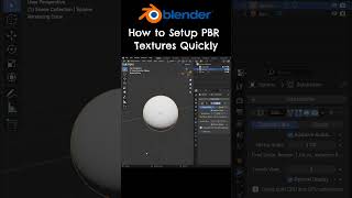 How To Add PBR Textures Quickly in Blender blender3d blendertutorial [upl. by Helbonnas]