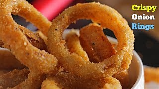 onion Rings  ఆనియన్ రింగ్స్  సాయంత్రాలు టీ తో పాటు పర్ఫెక్ట్ స్నాక్  Crispy Onion Rings In Telugu [upl. by Hoopes]