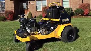 Stinger Equipment QuadAer 3600 Ride on Aerator [upl. by Ahsratal]