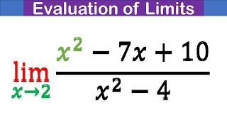 EVALUATING LIMITS WHEN THE NUMERATOR OF THE FUNCTION IS A QUADRATIC [upl. by Abeu707]