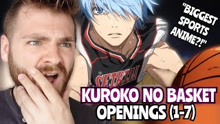 First Time Reacting to quotKUROKO NO BASKET Openings 17quot  New Anime Fan  REACTION [upl. by Nnaik278]