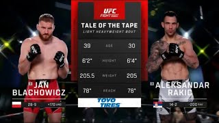 UFC Vegas 54 Blachowicz vs Rakic Full Fight Highlights [upl. by Marlowe524]