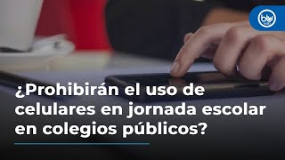 ¿Prohibirán el uso de celulares en jornada escolar en colegios públicos Esto dice MinEducación [upl. by Yngad]