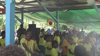 Laitim paia Tambourine dance by St Barnabas Sunday School 10 mile Lae [upl. by Tsugua]