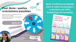 Post 3ème  quelles orientations possibles [upl. by Hanaj]