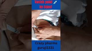 intramuscular injection for vanish point 💉viral neet2024 doctor shorts [upl. by Revkah]