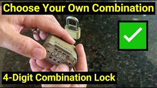 🔒Lock Picking ● Change Combination on a 4Digit Master Lock Padlock Models 875 878 975 more [upl. by Kopans729]