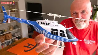 Good fun for Indoors  RC ERA Blue C138 Bell 206 6CH 133 Scale Flybarless Realistic RC Helicopter [upl. by Ennaehr]