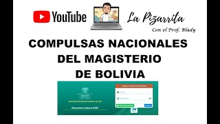 COMPULSAS DEL MAGISTERIO BÚSQUEDA DE CARGOS E INSCRIPCIÓN SISEP [upl. by Lyrahs576]