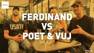 Poet amp Vuj vs Rio Ferdinand  TALKIN TWO TOUCH [upl. by Langille]