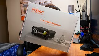 Unboxing and Review YABER V10 Projector 5G WiFi 8500 Lumen [upl. by Dailey57]