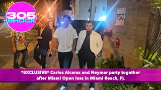 EXCLUSIVE Carlos Alcaraz and Neymar party in Miami by 305shock [upl. by Massiw]