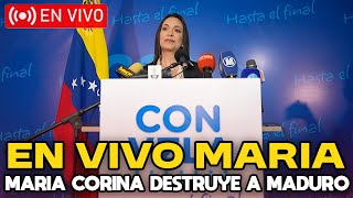 🔴EN VIVO HABLA MARIA CORINA MACHADO HOY 22112024 [upl. by Nama]